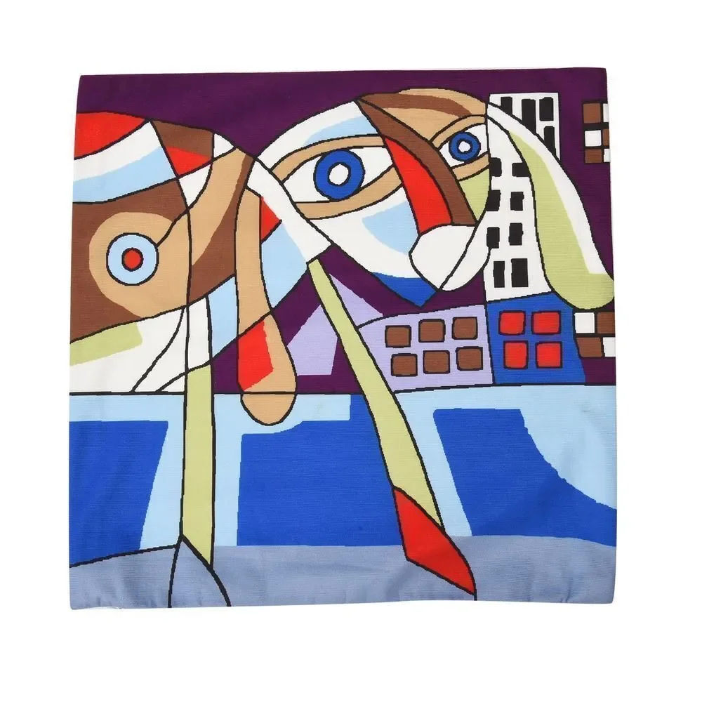 Abstract Digital Printed Cushion Cover Set of (4) 18 x 18 in